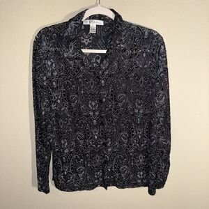 Raphael Women’s Button Up Top Black